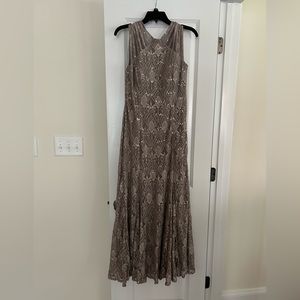 MOB evening gown. Champagne size 12.